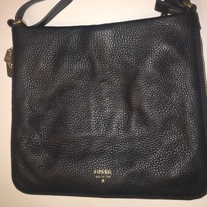 FOSSIL Black Expandable Crossbody